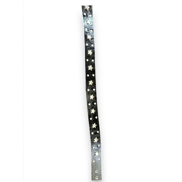 Y2K Vintage Guess sz M Womens Chunky Star Studded Belt Statement Grunge Edgy main image 4